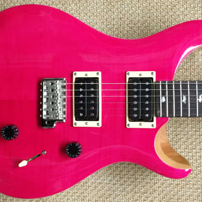 PRS SE Custom 24 Electric Guitar, Bonnie Pink, Maple Cap/Neck, Mahogany, 85/15s PUs, Gig Bag. image 1