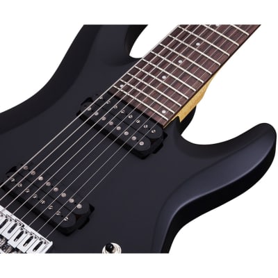 Schecter C-8 Deluxe 8-String Electric Guitar - Satin Black image 6