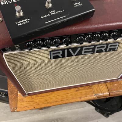 Rivera Chubster 40 40-Watt 1x12" Guitar Combo 2010s - Burgundy. All new pre-amp and power tubes. Fresh bias. Comes with a heavy-duty rolling Gator case with brake that doubles as a nice amp stand. Meet Ruby image 6