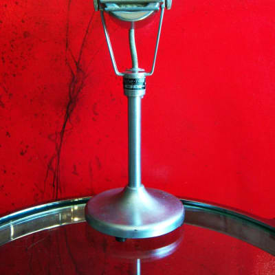 Vintage RARE 1940's Electro-Voice 640C Hi-Z Dynamic Microphone w Turner period  stand image 1