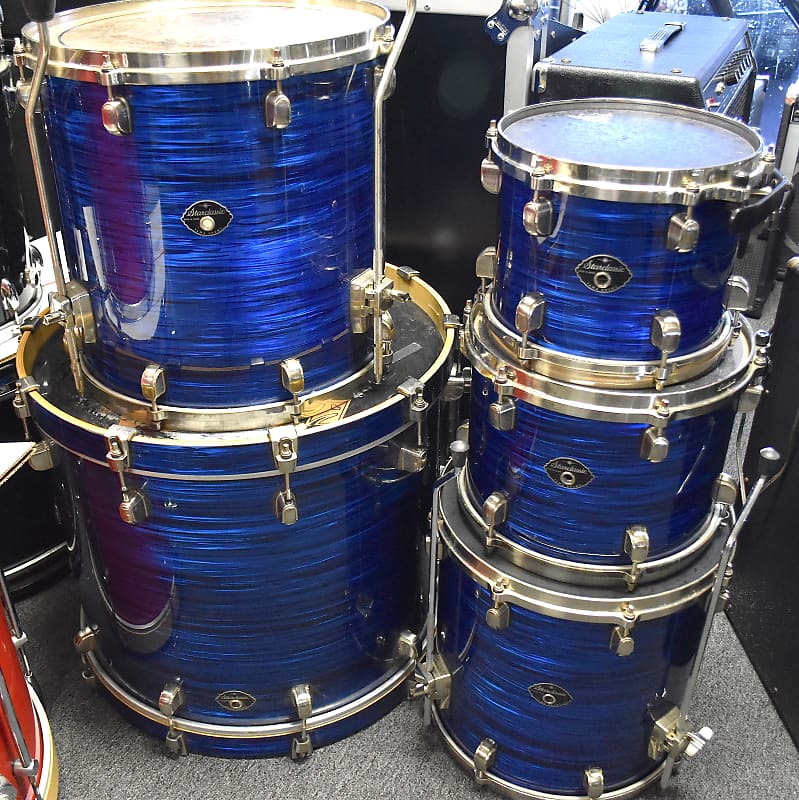 Custom Tama Starclassic Maple 5pc Coral Reef Blue Drum Set | Reverb