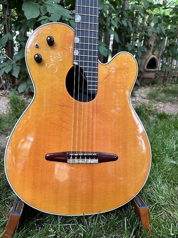 Paul McGill Super Ace Prototype 1 1998 Figured Maple Back Reverb