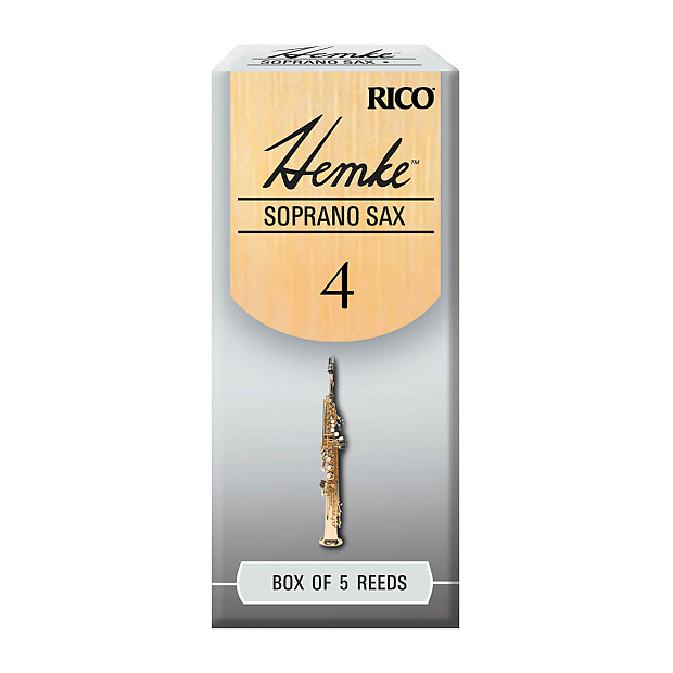 Rico RHKP5SSX400 Hemke Soprano Saxophone Reeds - Strength 4.0 (5-Pack) image 1