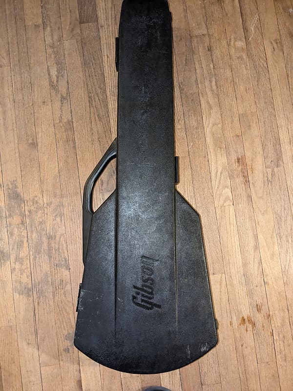 Gibson Hardshell case gen 2 chainsaw 1980s Black/red Reverb