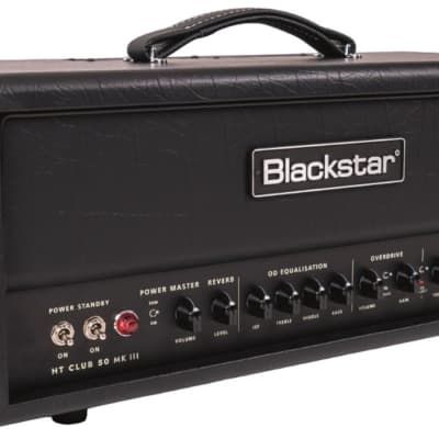 Blackstar HT Club 50 HTV-50 MKIII 50-Watt Tube Head with Blackstar HT Venue HTV-112 MKIII 1x12 Extension Cabinet, Guitar Cable, and Speaker Cable image 6