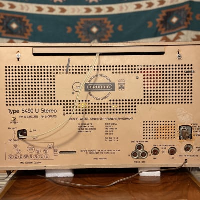 Fully Restored Grundig 5490 Stereo FM/MPX/AM/Shortwave/UHF Radio MCM Style And Incredible Sound! image 10