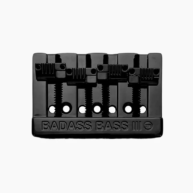 BB-3343 - Leo Quan® Badass III™ 4-String Bass Bridge - Grooved Saddles image 1