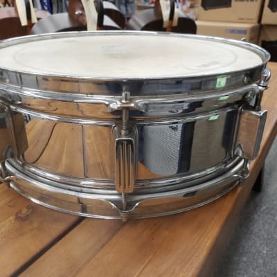 Rogers R-380 4.5x14" Steel Shell Snare Drum  Chrome image 4