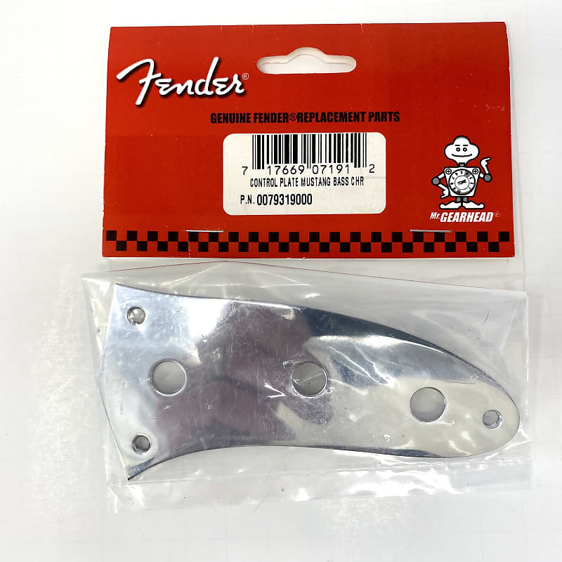 Fender Mustang Bass Control Plate MINT/NEW BC2401 Reverb