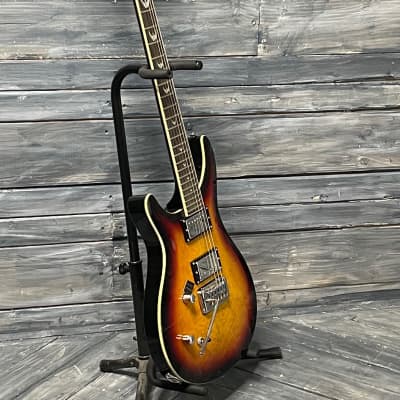 Mint Dillion Left Handed DR-1500 TQ Double Cutaway Electric Guitar- Quilted Sunburst image 6