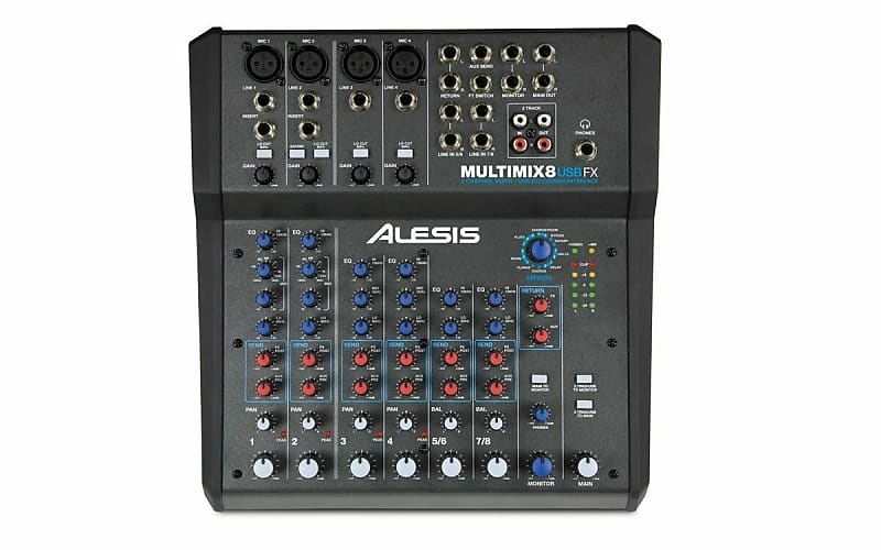 Alesis MultiMix 8 USB FX | 8-Channel Mixer with Effects & USB Audio Interface image 1