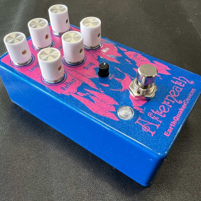 EarthQuaker Devices Afterneath Otherworldly Reverberation Machine V3 Limited Edition Magenta /Blue. New! image 5