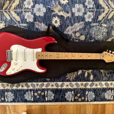 Fender American Standard Stratocaster with Maple Strat Plus Neck - Lipstick Red for sale