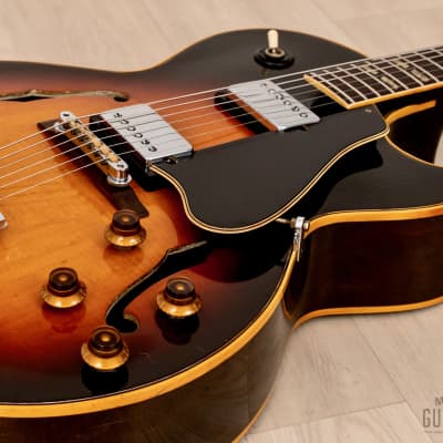 1968 Gibson ES-175 D Vintage Archtop Electric Guitar Sunburst w/ Pat # Pickups, Case image 7