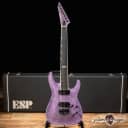 ESP E-II Horizon NT-7B Hipshot 7-String Baritone Guitar w/ Case – Purple Sparkle