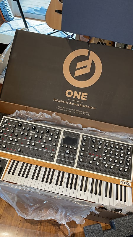 Moog One 16-Voice 61-Key Polyphonic Analog Synthesizer 2018 - Present - Black/Ash image 1
