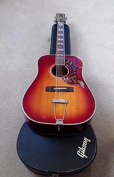 1975 Lyle W 470 12 Hummingbird 12 String Acoustic Guitar w Original Case Paperwork