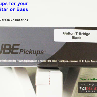 Joe Barden Engineering (JBE Pickups) Gatton T-Style Bridge Pickup Black image 3