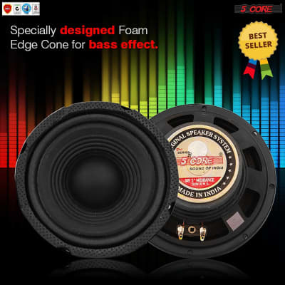5Core Car Speaker Coaxial Way 5" 200 Watts PMPO Speakers for Car Audio CS-05 MR image 5