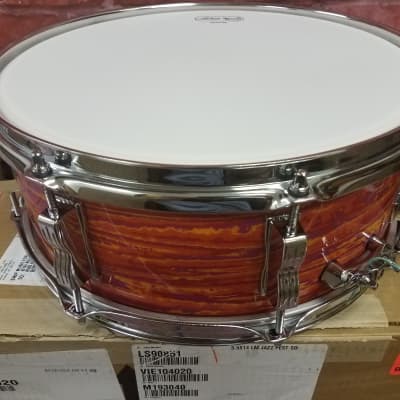 Ludwig Pre-Order Legacy Mahogany Reissue Mod Orange Jazz Fest 5.5x14" Snare Drum Made in USA Authorized Dealer image 6
