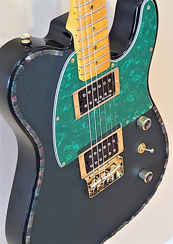 Custom Designed & Crafted Tele Style with Jasper Stones Serial #040 image 1