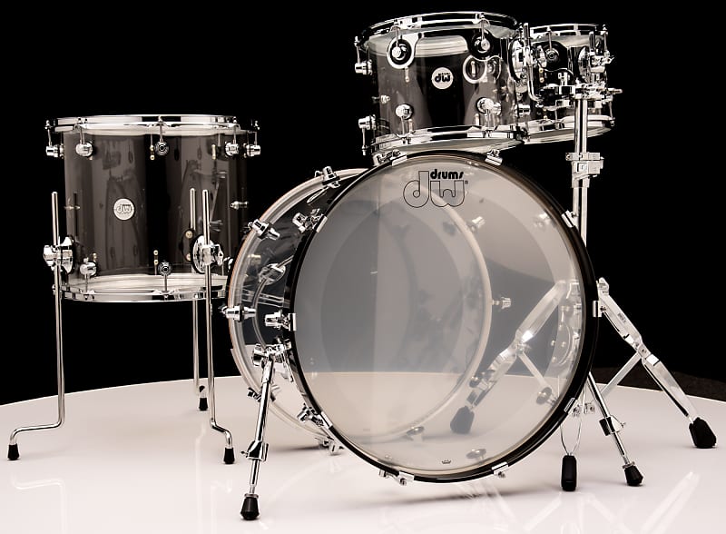 DW Design Series Acrylic 4pc Drum Set image 1