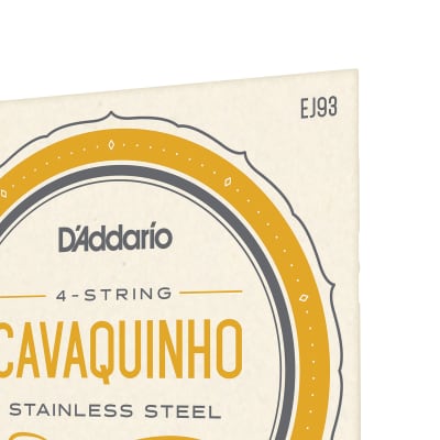 D'Addario EJ93 Cavaquinho Plain & Stainless Steel Wound Strings image 6