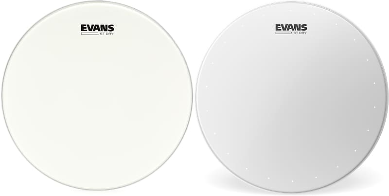 Evans ST Dry Coated Snare Head - 14 inch  Bundle with Evans ST Dry Coated Snare Head - 13 inch image 1
