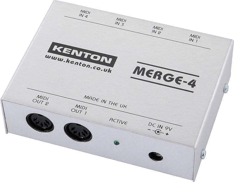 Kenton Merge 4 - 4 MIDI IN to 2 OUT