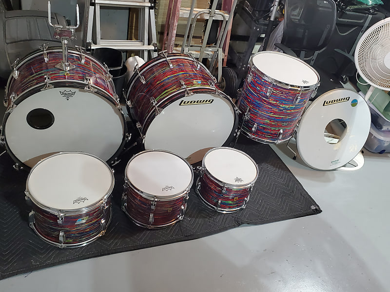 Ludwig Classic 1969 Red Psychedelic