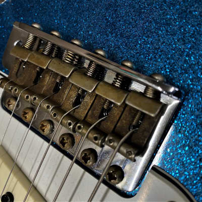 Fender Stratocaster, Limited Edition, Custom Shop, Journeyman Relic, June 2021 CS APAC Show Rebuild #73 New 1965 Aged Blue Sparkle image 12