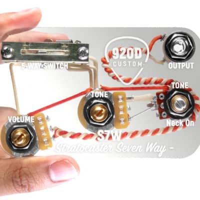 920D Custom Loaded S7W 7-Way Switch Wiring Harness Mod for S-Style Guitar image 1