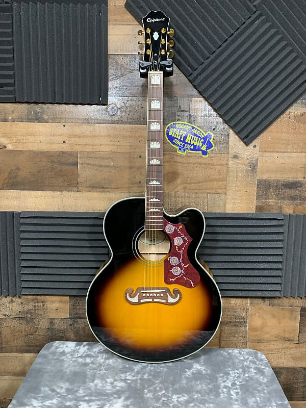 Epiphone J-200EC Studio Acoustic Guitar | Reverb
