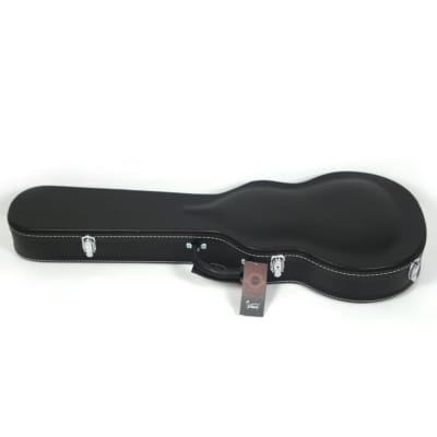 New OEM High Grade Leather Electric Guitar Hard Case Guitar Bag Black 2023 image 4