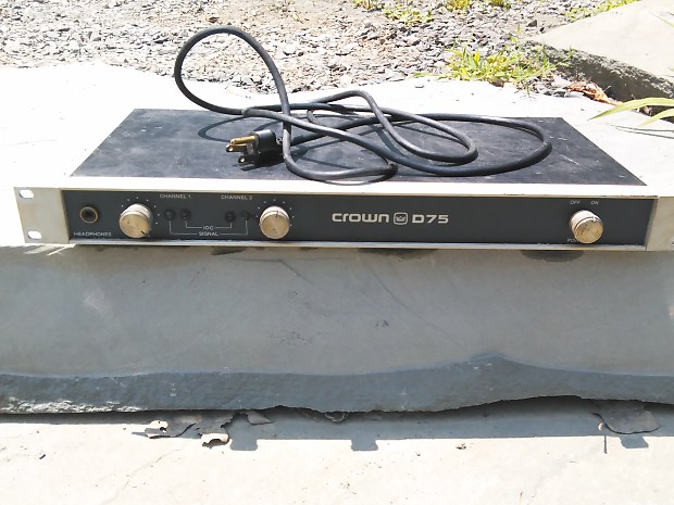 Crown D-75 2-Channel Power Amplifier image 1