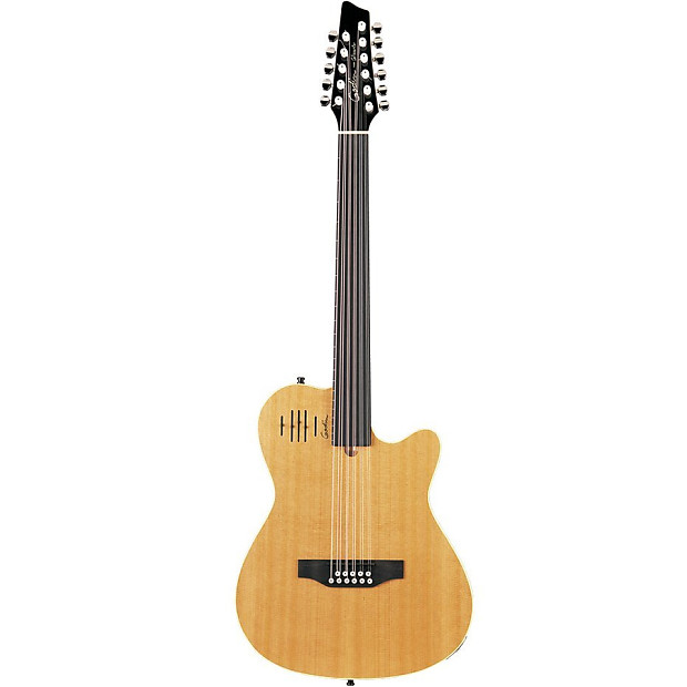 Godin A11 Glissentar 11-String Fretless with Electronics Natural image 1