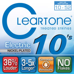 Cleartone 9420 Nickel Plated Electric Guitar Strings - Light/Heavy (10-52)