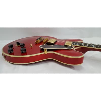 2007 Gibson Lucille B.B. King Cherry Red and Gold Hardware Guitar Signature LOA image 10