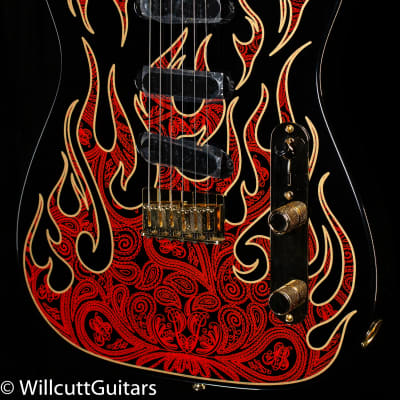 Fender James Burton Telecaster, Maple Fingerboard, Red Paisley Flames (404) image 1