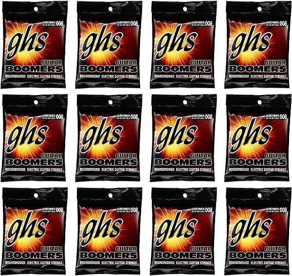 12 Sets GHS GBUL Boomers Electric Guitar Strings Ultra Light 8-38 12-pack image 1