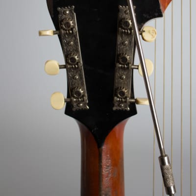 Gibson  Style U Harp Guitar (1917), ser. #39406, original black hard shell case. image 6