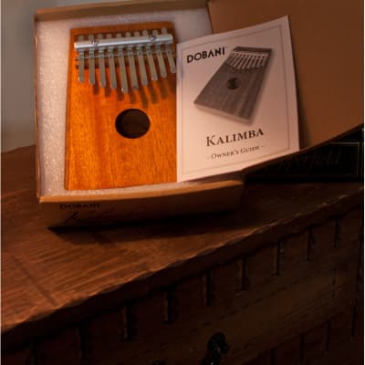 Dobani 10-Key Kalimba with Pickup - Mahogany image 3