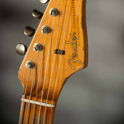 Fender ’57 Super Heavy Relic Strat - Faded Sherwood Green/Sunburst image 3