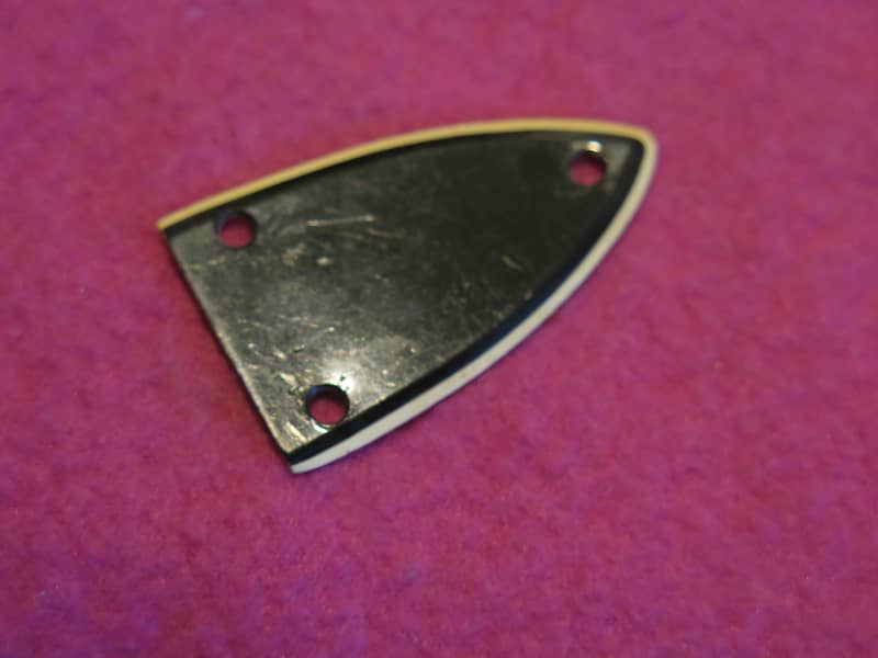 vintage 1960's triangle 2 ply truss rod cover for teisco  conrad kawaii greco ibanez norma image 1
