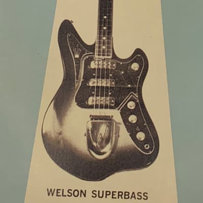 Welson Superbass Dealer Sheet 1965 for sale