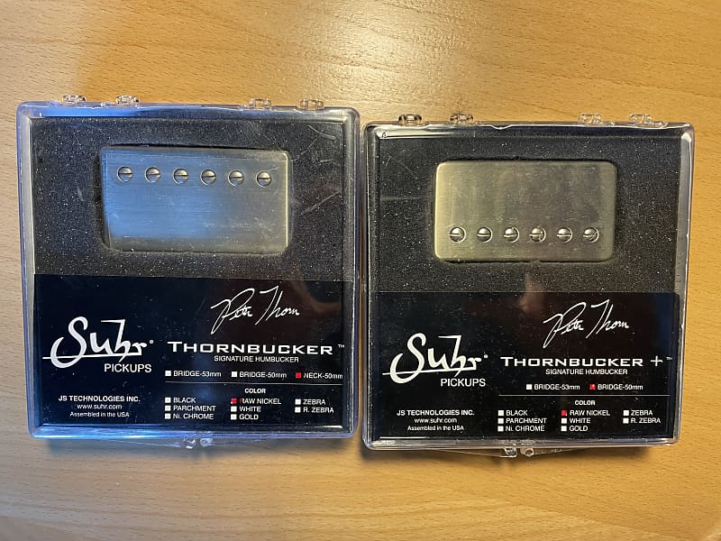 Suhr Thornbucker Pickup Set Raw Nickel 50mm (plus + bridge