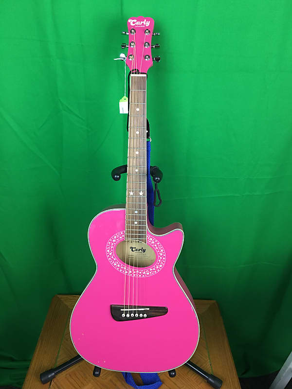 Carlo Robelli Carly Mini Acoustic Guitar Pink