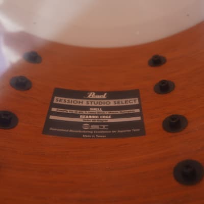 Pearl Session Studio Select White Marine 8 x 14" Birch/Mahogany Snare Drum (2024) image 7
