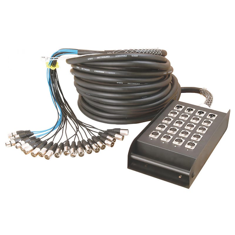 Elite Core PS12450 - 12 x 4 Channel Box-to-Fan Stage Snake, 50-ft