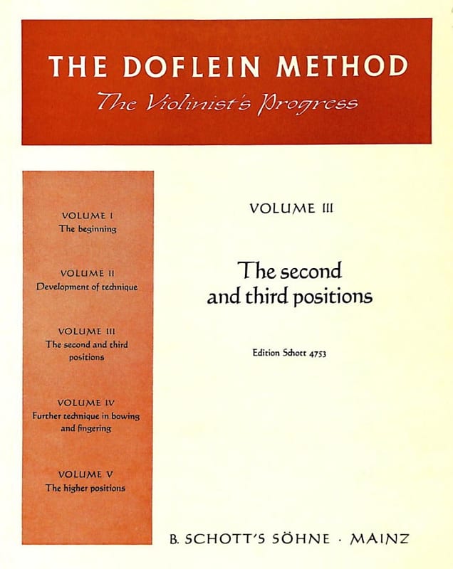 Doflein Method - The Violinist's Progress - Vol 3 image 1